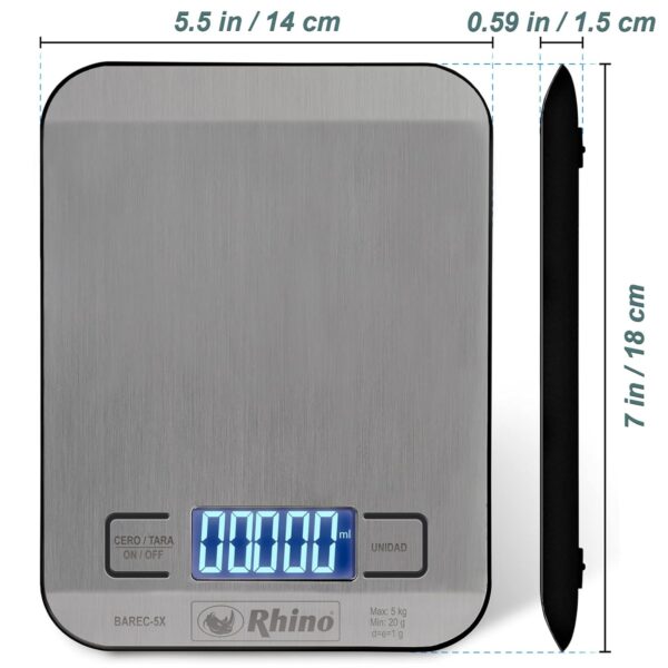 BASCULA RHINO 5KG/1G - Imagen 2